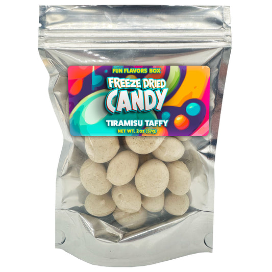 Freeze Dried Candy Tiramisu Italian Delight Taffy Crunchy Treats, 2 oz