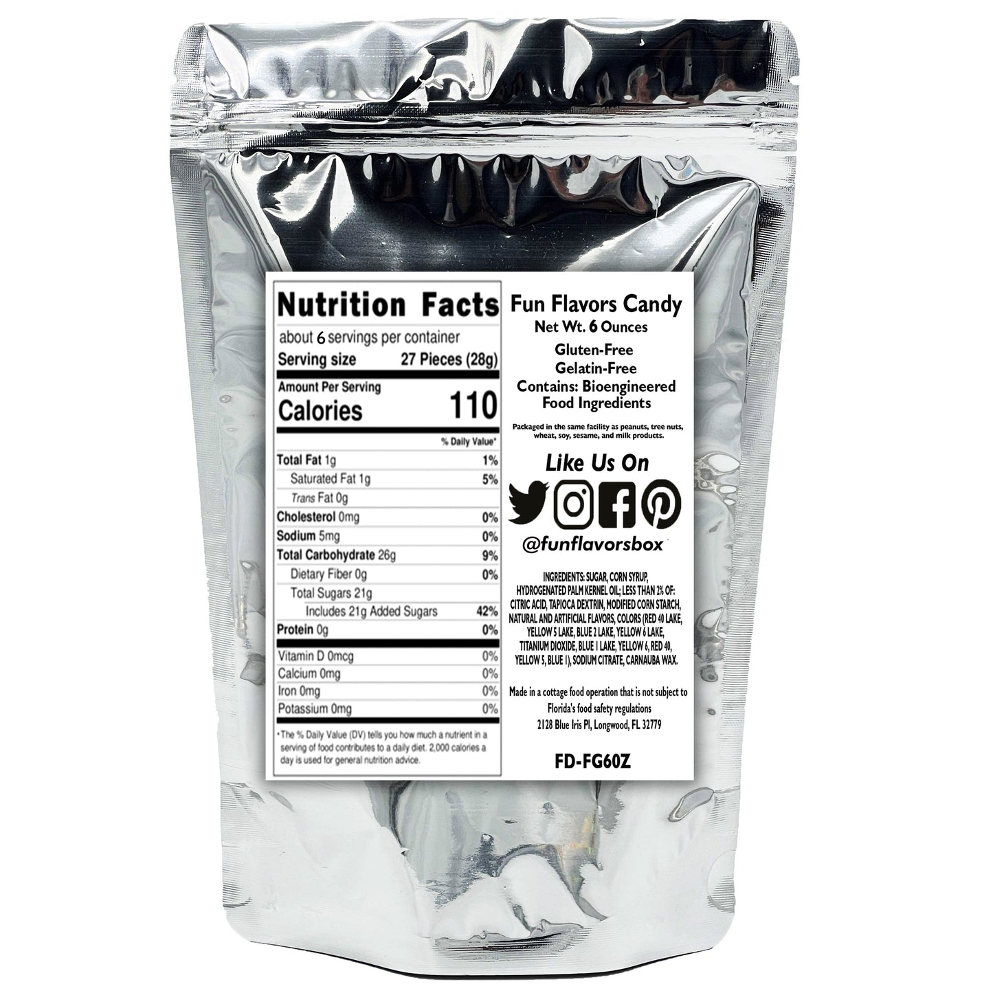 Freeze Dried Candy Originals Crunch Treats Variety Pack, 2 Pack 6 oz each