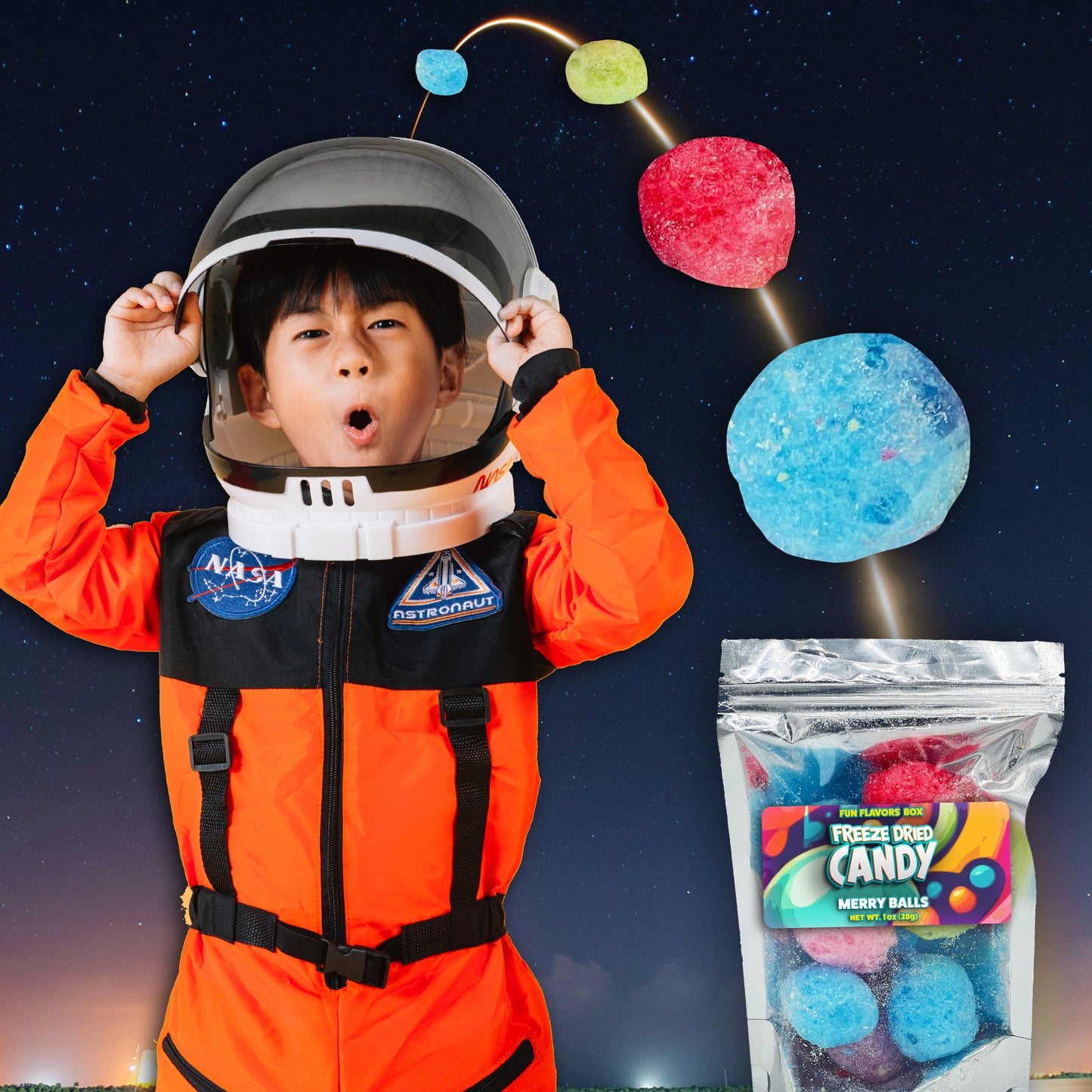 Freeze Dried Candy Merry Balls Variety Pack Crispy Treats