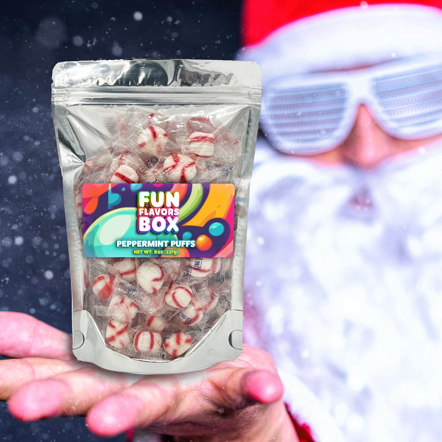 Soft Peppermint Puffs Candy, Gluten-Free, Kosher, Half Pound 8 oz