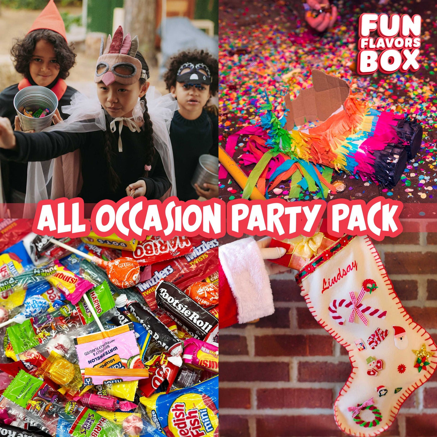 Christmas, Halloween 32 Ounce Variety Pack, Trick or Treat Bulk Candy, Fun Size Mix, Individually Wrapped Candy, Party Favor Bag Gift Idea , Pinata Stuffers