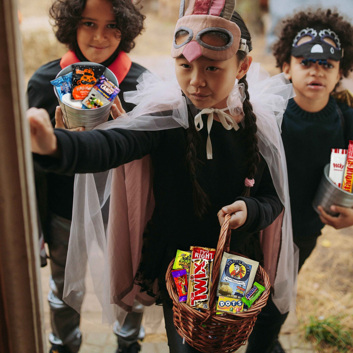 Halloween Variety Pack Gift Basket Care Package, Candy, Snacks Trick or Treat Themed Gift Box, 50 Count