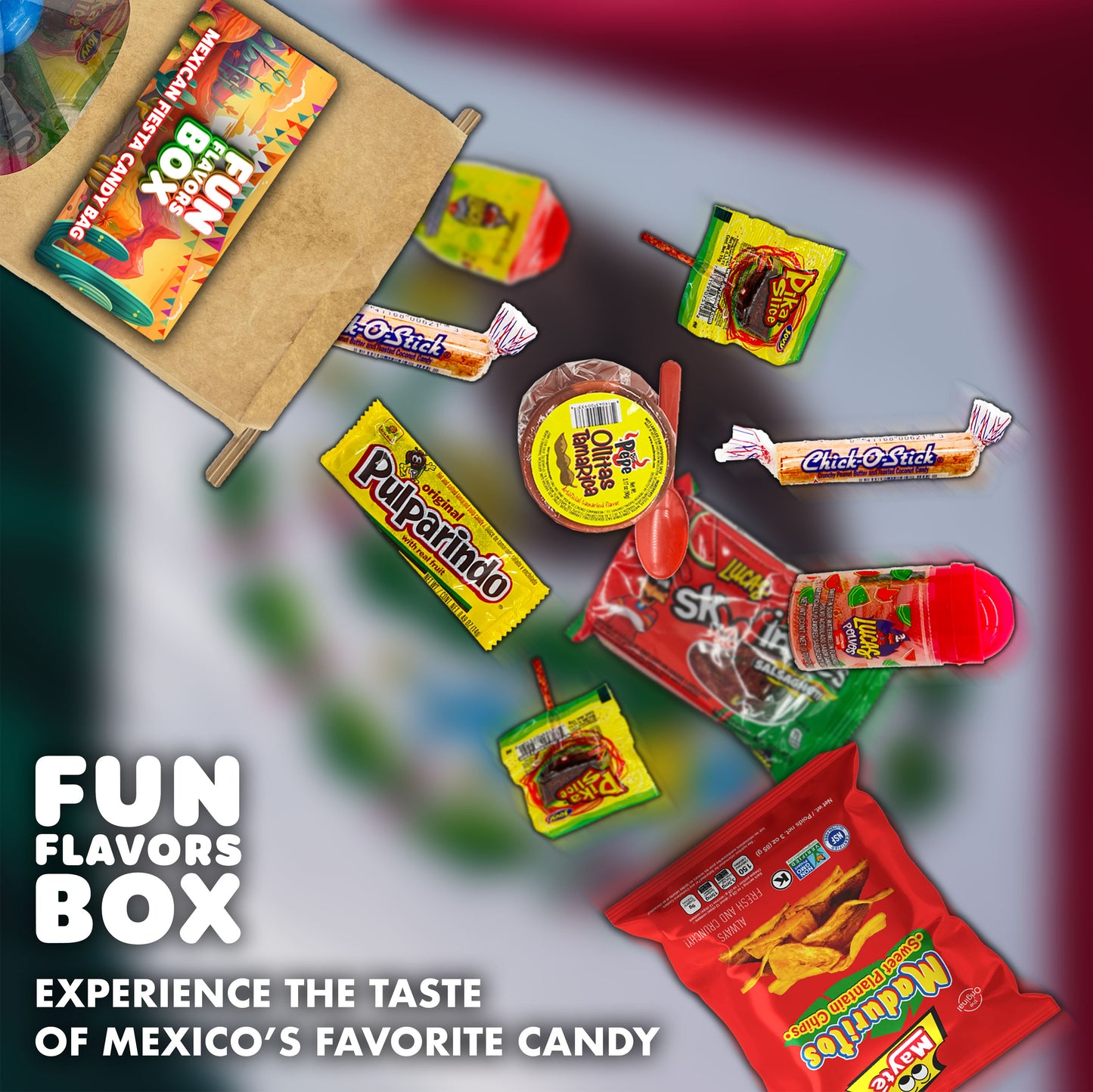 Cinco de Mayo Mexican Fiesta Candy Bag, Spicy, Sweet and Sour Treats with Mystery Rubber Duck