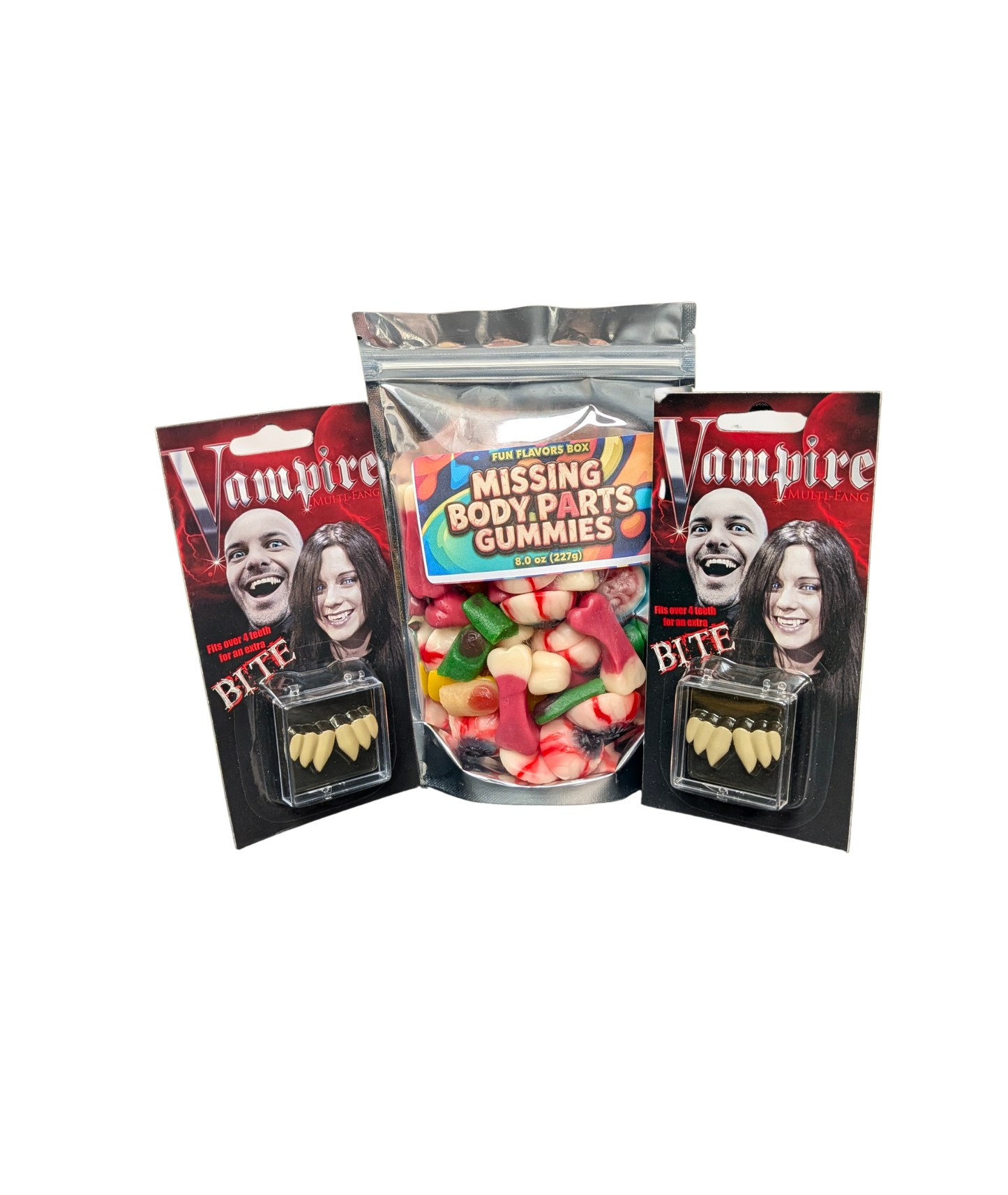 Missing Body Parts Gummies + 2 Vampire Fangs