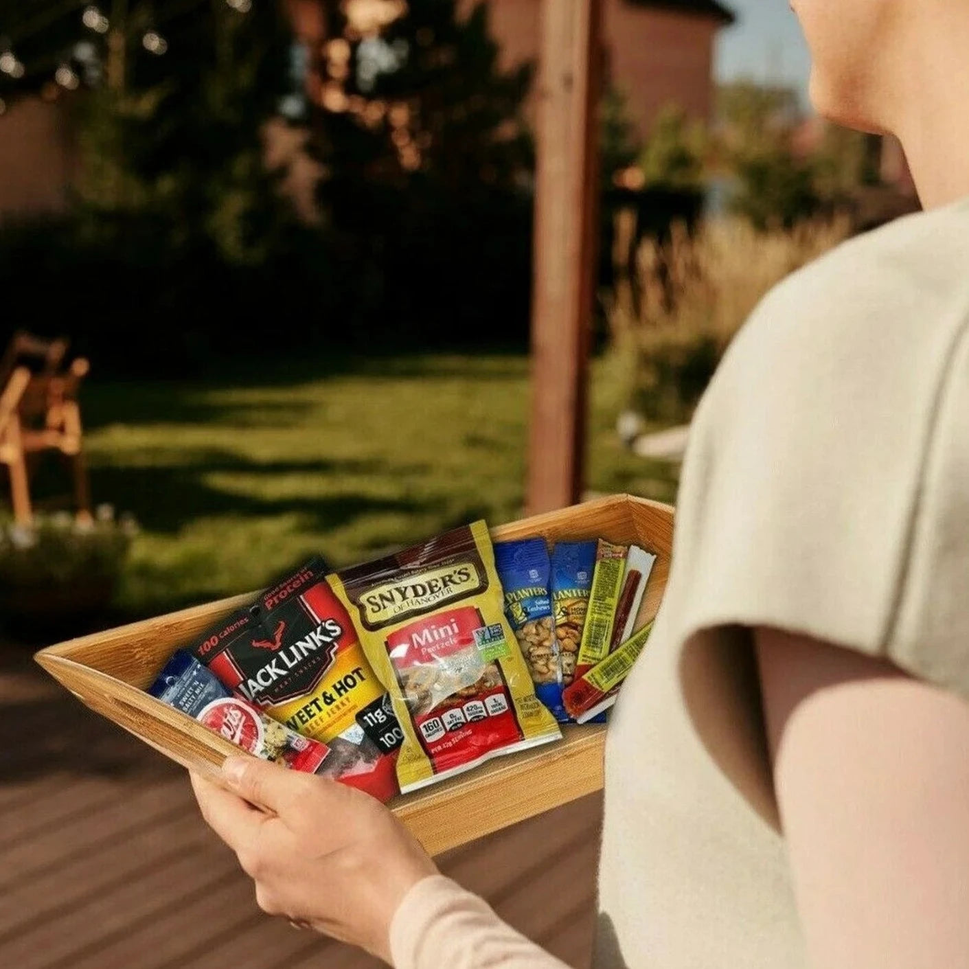 Keto Friendly Care Package Variety Pack Beef Jerky, Nuts, Pork Skins Snack Box
