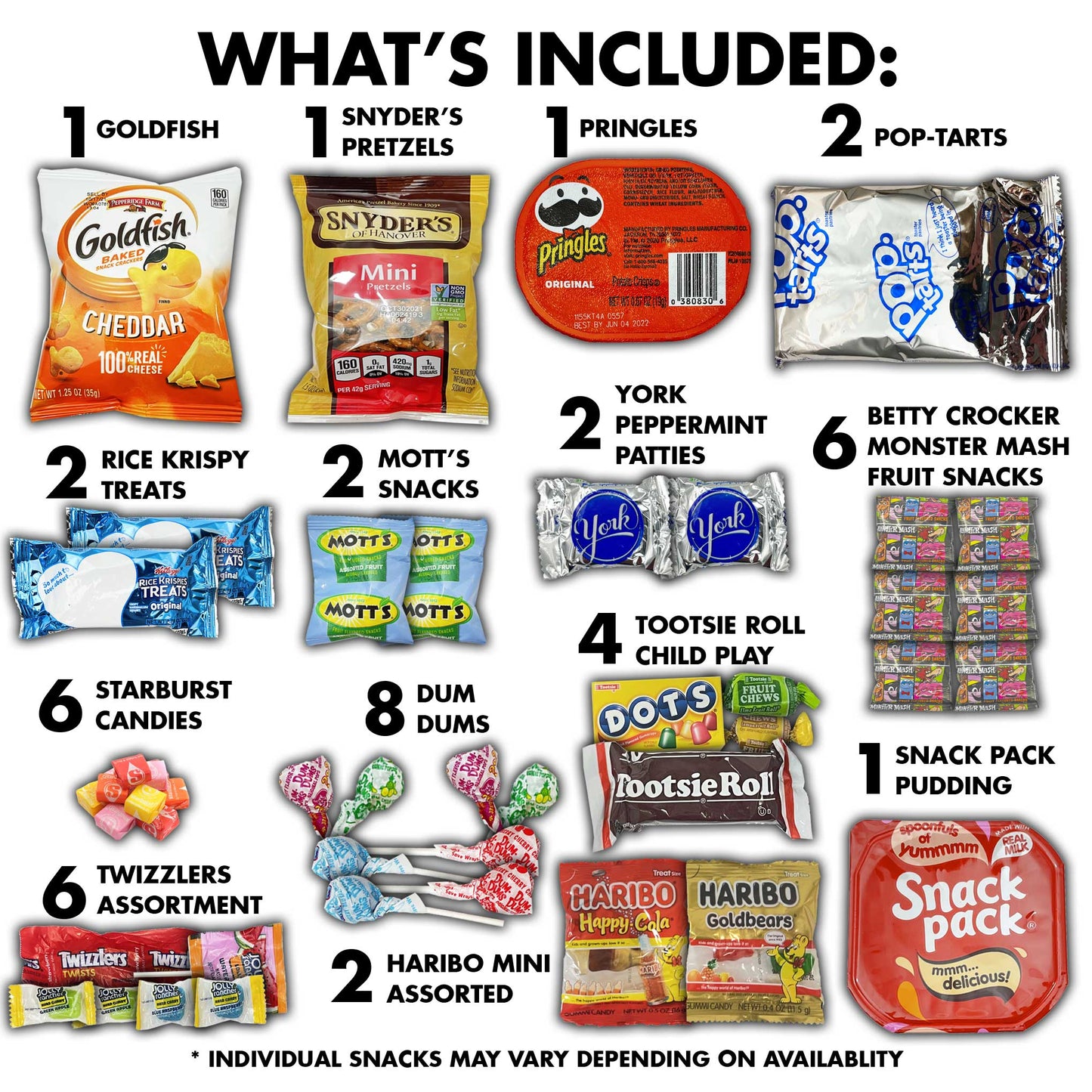 Nut Free Healthy Snacks 100 Count Snack Box Variety Pack Gift