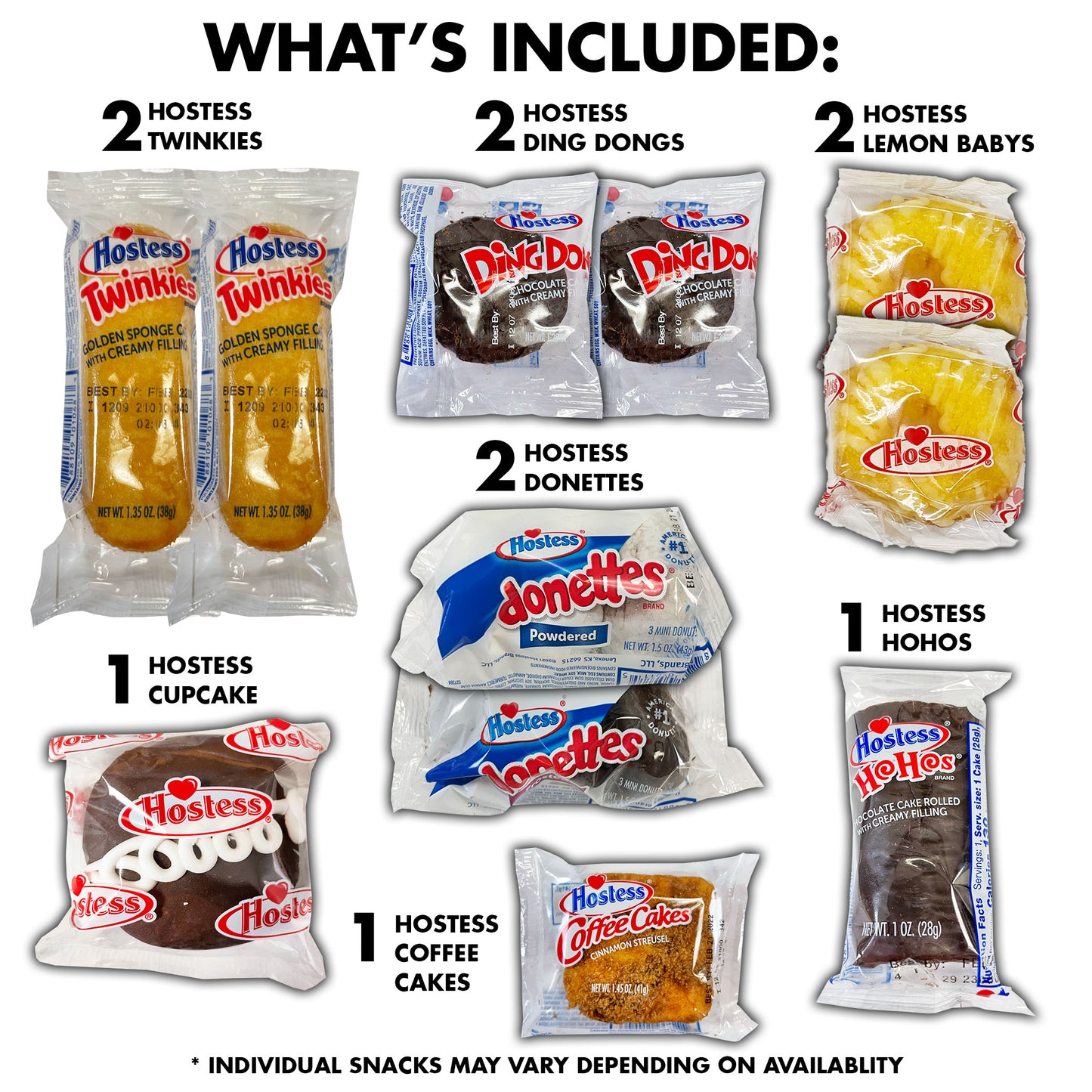 American Treats Care Package Variety Pack Donuts Cookies Sweets Cupcakes Snack Box