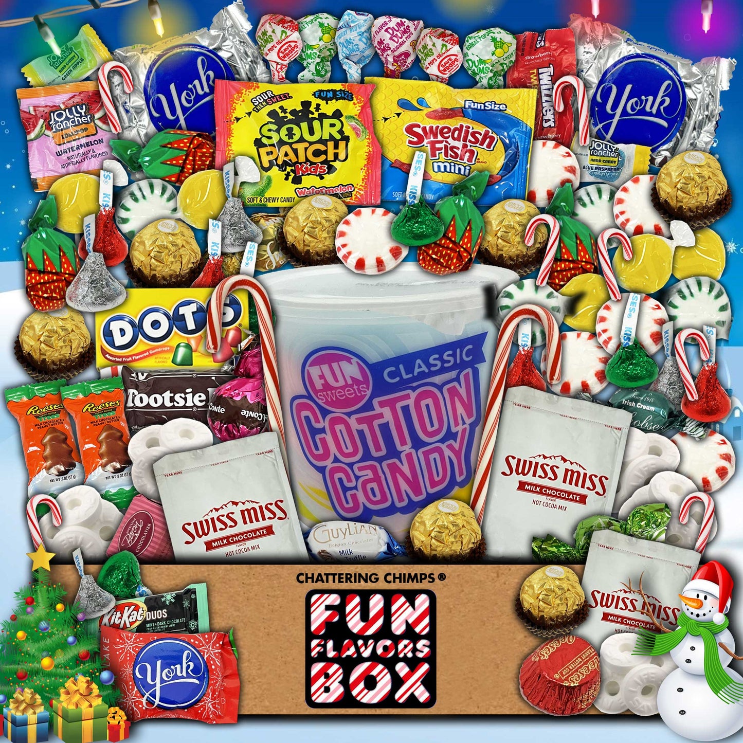 Christmas Stocking Stuffers Gift Box 100 Count Variety Pack Personalized Care Package