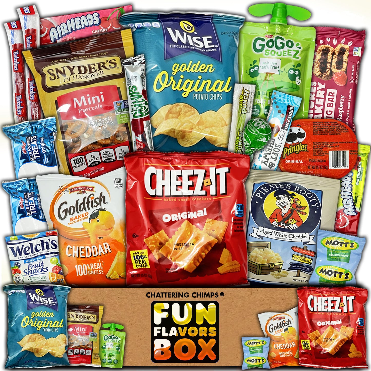 Nut Free Snack Gift Box 20 Count Variety Pack Care Package Sampler
