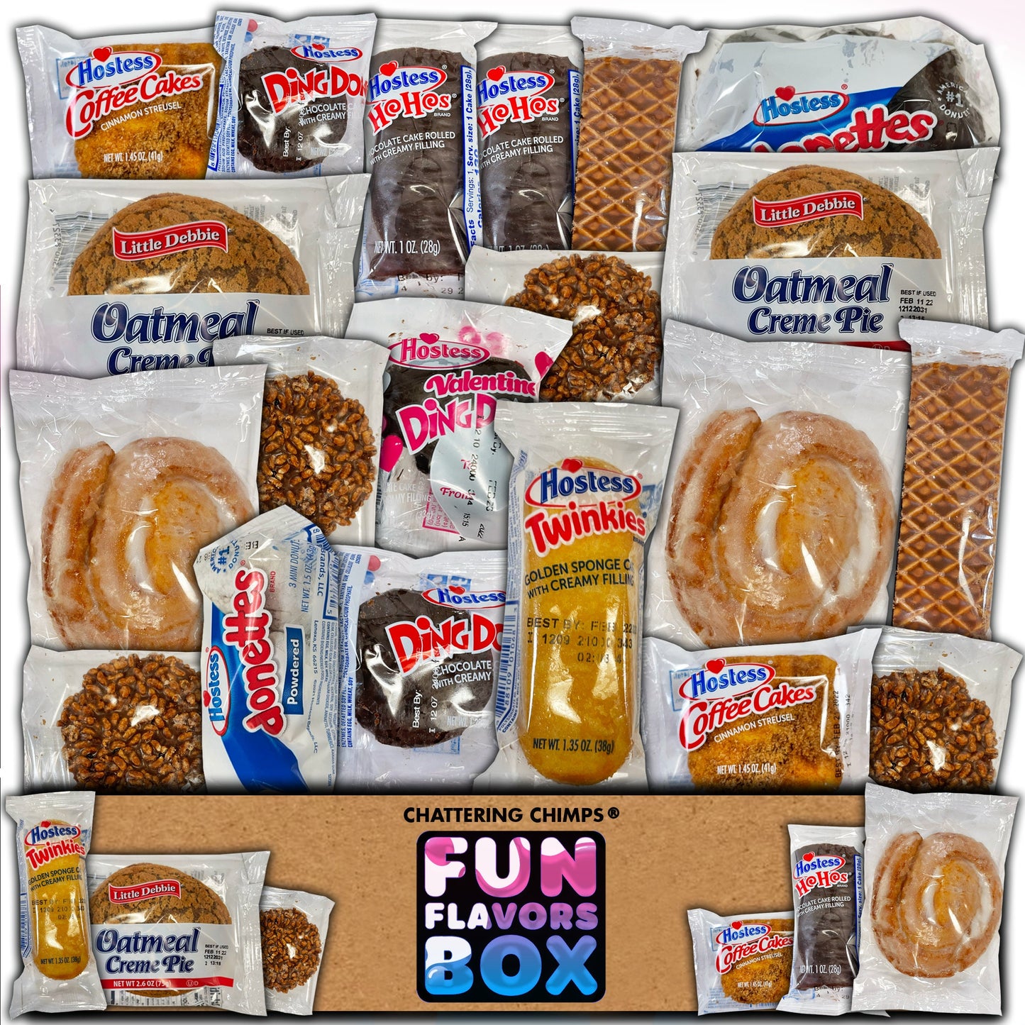 American Desserts Pastry Snack Gift Box Variety Pack 20 Count Sweet Treats Care Package
