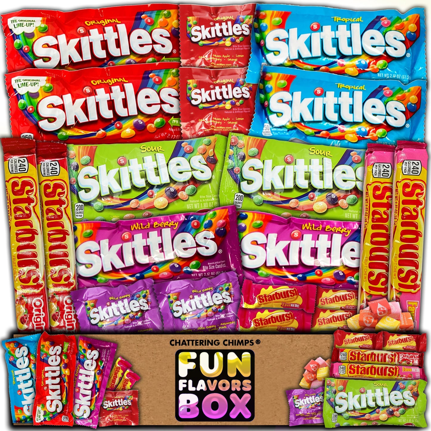 Candy Snack Box Variety Care Package Gift Basket Stuffers Kids Teens Grandchildren Men Women College Students Office Sampler