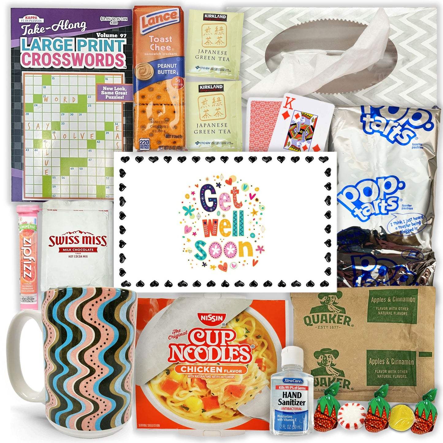 Get Well Soon Care Package Variety Pack Gift, Sending a Hug, Care Package