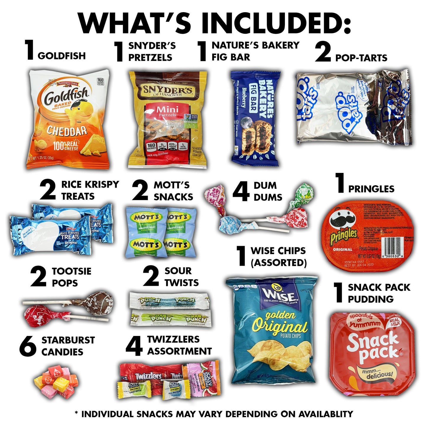 Deluxe Healthy Nut Free Snack Gift Box 45 Count Snack Care Package Employee Appreciation Gifts College Students Fun Flavors Snack Sampler