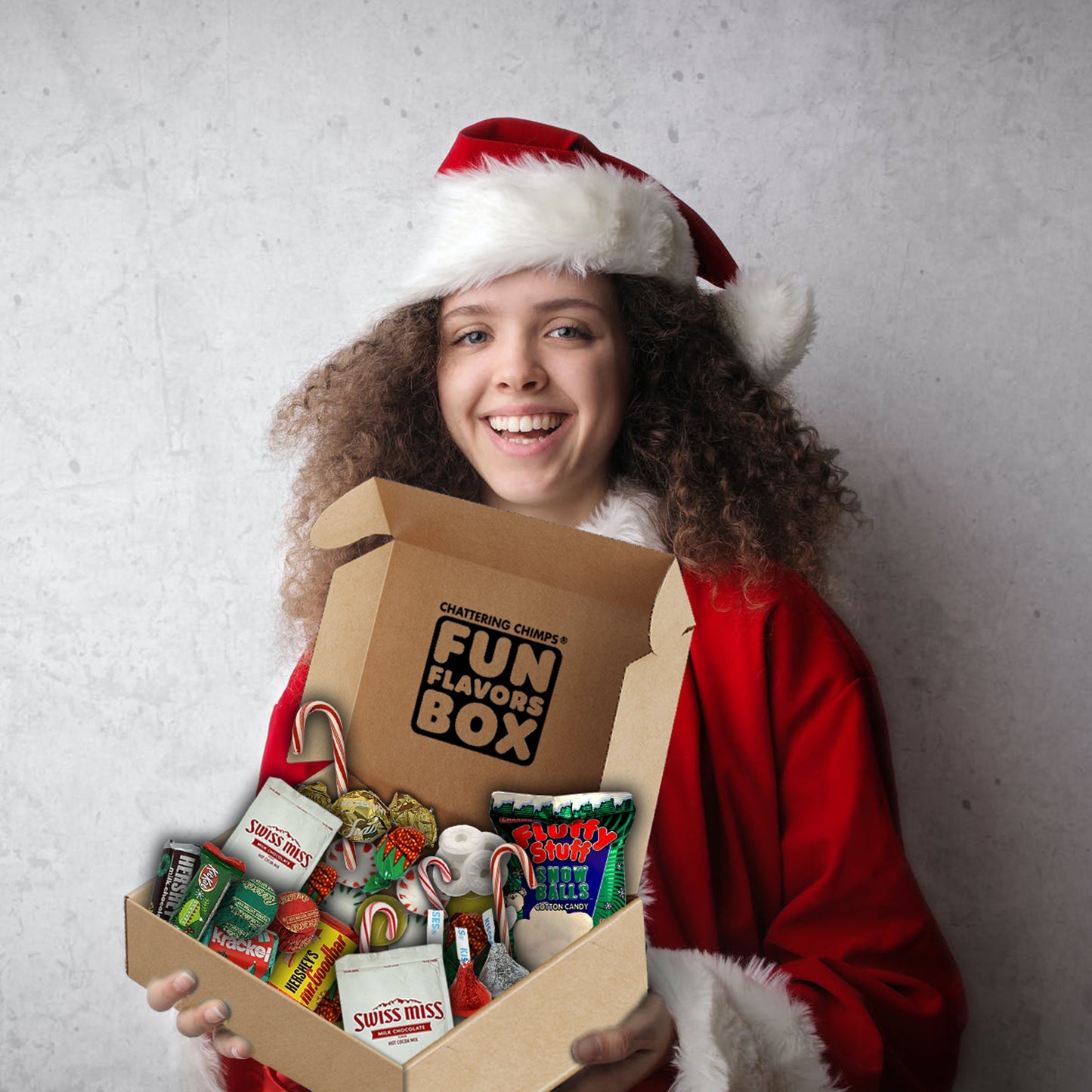 Christmas Gift Box Care Package 50 Count Variety Pack of Sweet Treats Snack Box Sampler