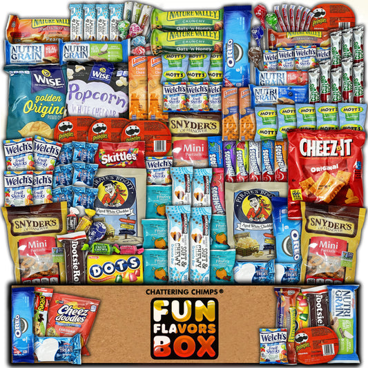 Ultimate Snack Candy Gift Box 120 Count Variety Pack Care Package