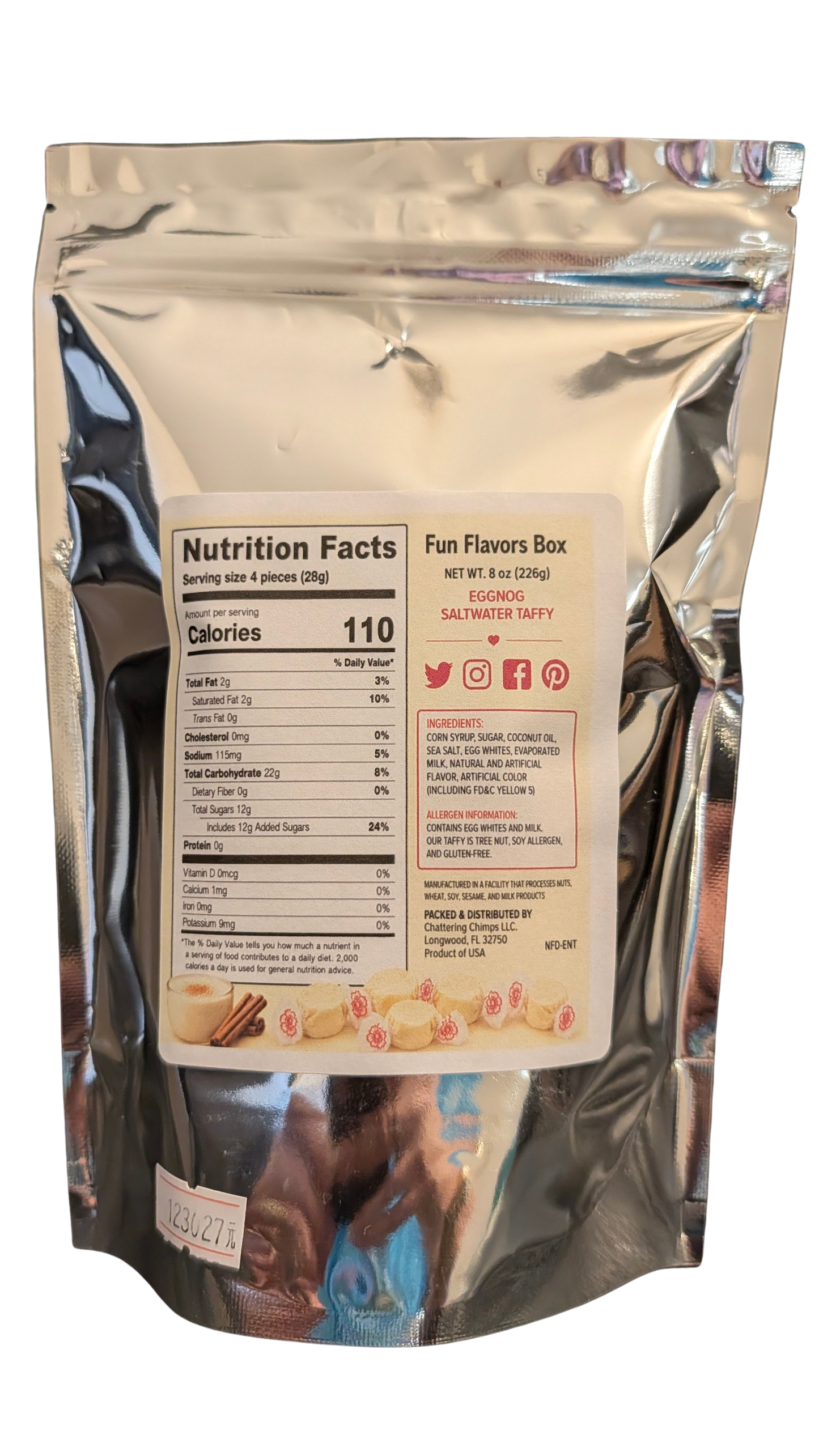 Eggnog Saltwater Taffy