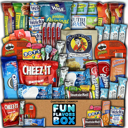 Favorites Deluxe Snack Care Box 50 Count Personalized Sampler