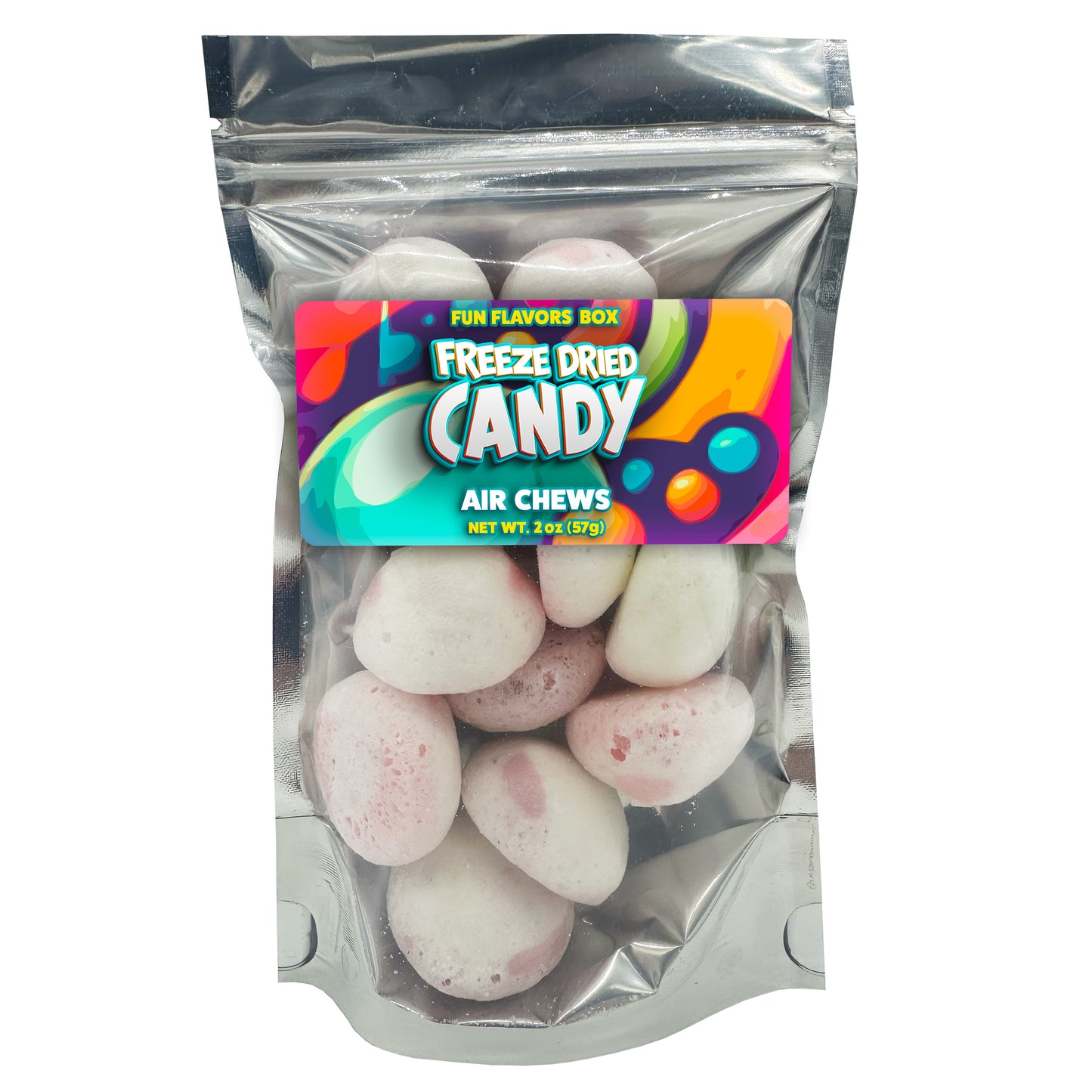 Freeze Dried Candy Air Chews Fruity Crunch Treats 2 oz