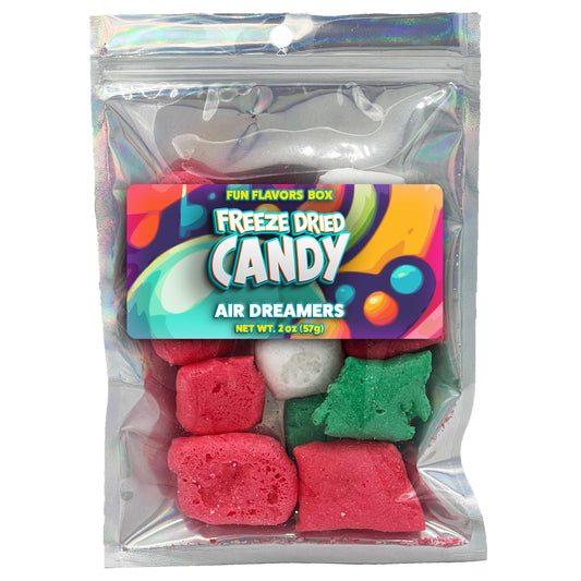 Freeze Dried Candy Air Dreamers Variety Pack Crunch Treats Assorted Flavors 2oz Resealable Bag