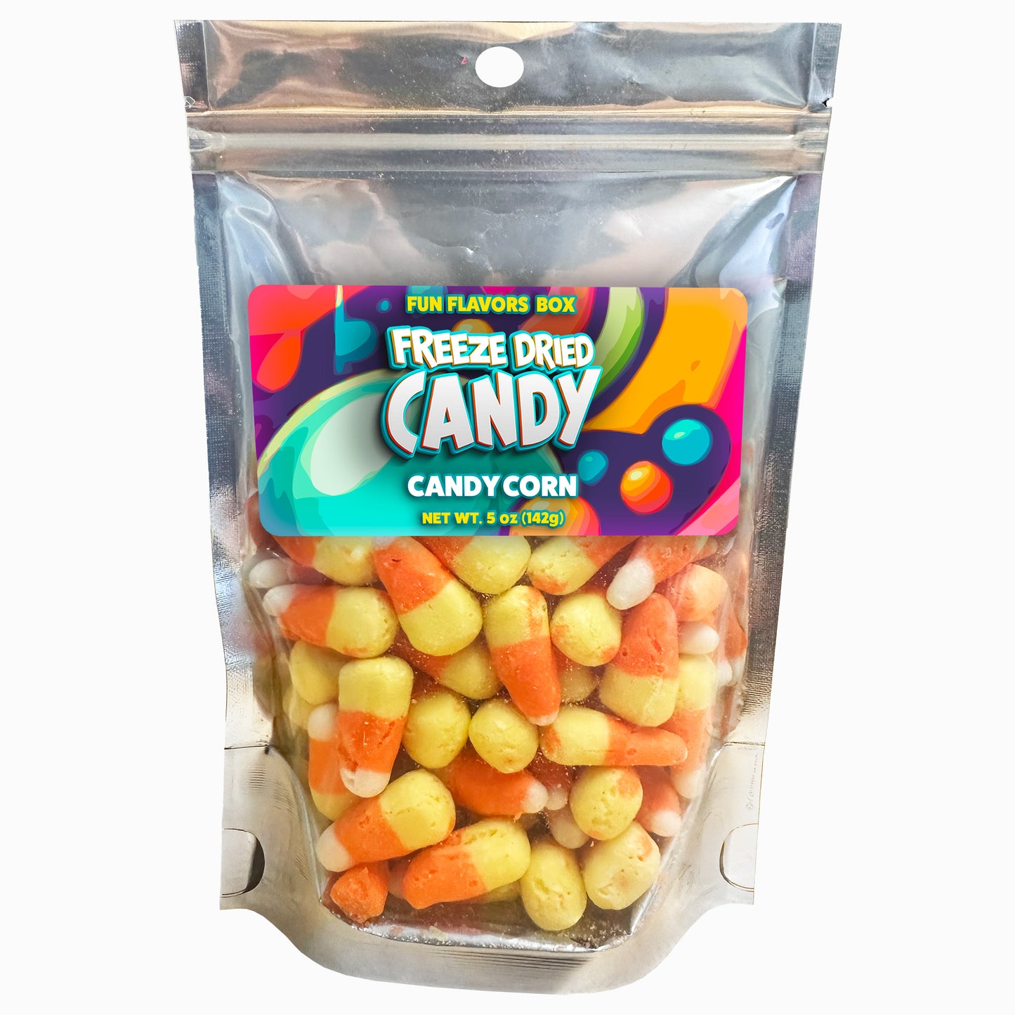 Freeze Dried Candy Corn Sweet Halloween Crunchy Treats, 5 oz