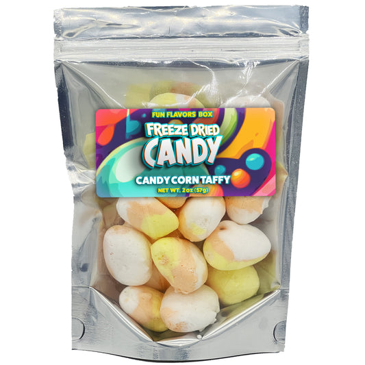 Freeze Dried Candy Corn Taffy Variety Pack Crunchy Halloween Treats, 2 oz