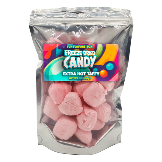 Freeze Dried Candy Extra Hot Spicy Taffy Crunch Treats, 2 oz
