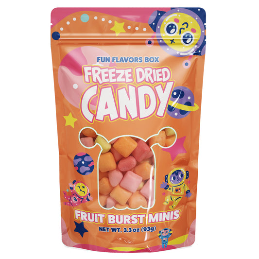 Freeze Dried Candy Fruit Burst Minis Variety Pack – Crunchy Candy Snack – Space Theme Party Favor Gift Idea