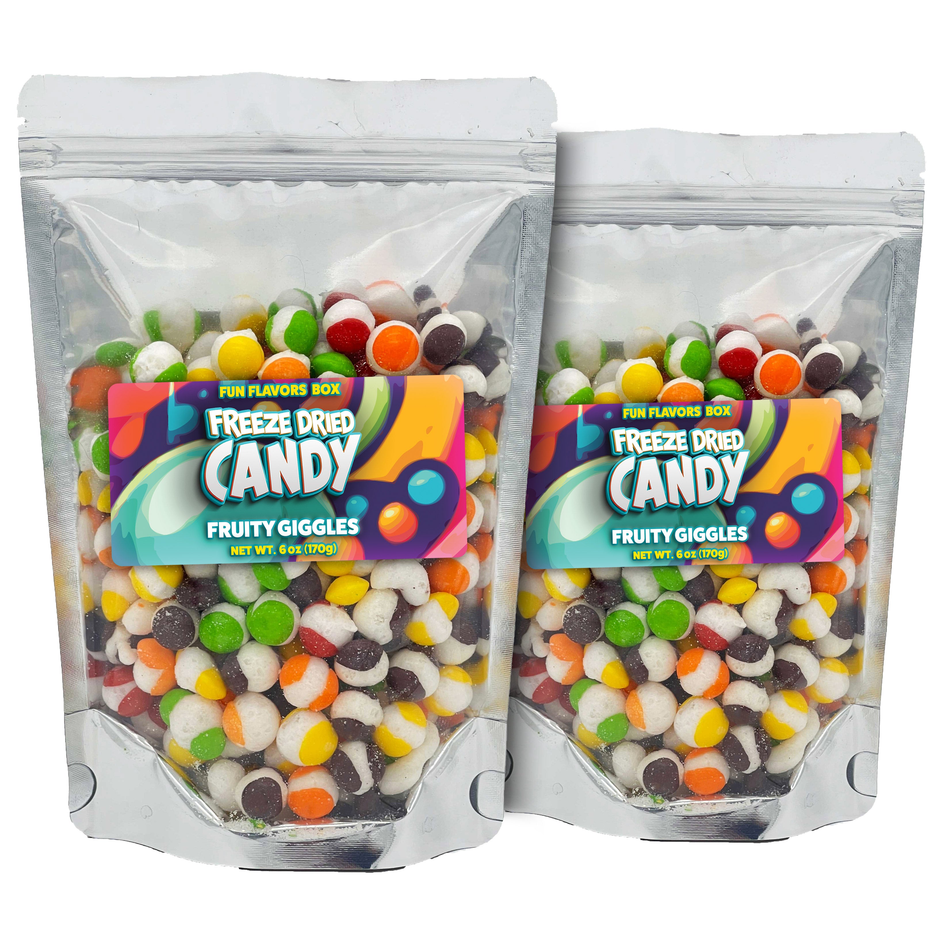 Fun Flavors Box Freeze Dried Candy Fruit Crunch Giggles Treats