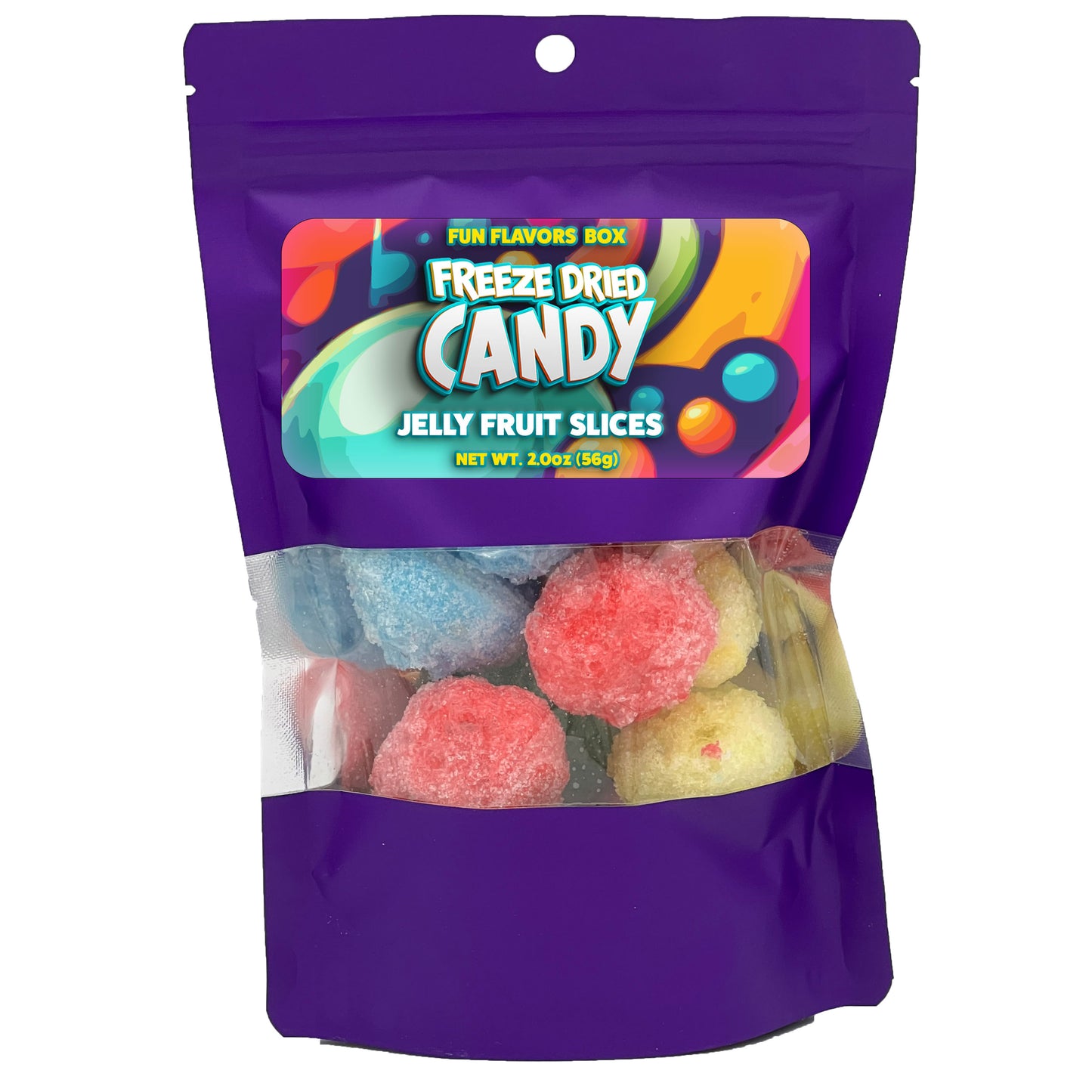 Freeze Dried Candy Jelly Fruit Slices Variety Candy Space Crunch Treats 2oz