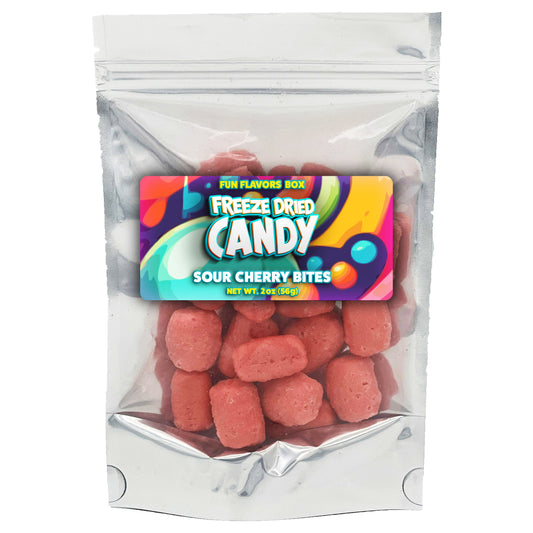 Freeze Dried Candy Sour Cherry Bites Variety Pack Space Theme Party Gift 2 oz