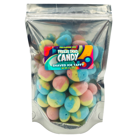 Freeze Dried Candy Shaved Ice Taffy Variety Pack - Crunch Candy Treats - Space Theme Party Favor Gift Idea, 2 oz