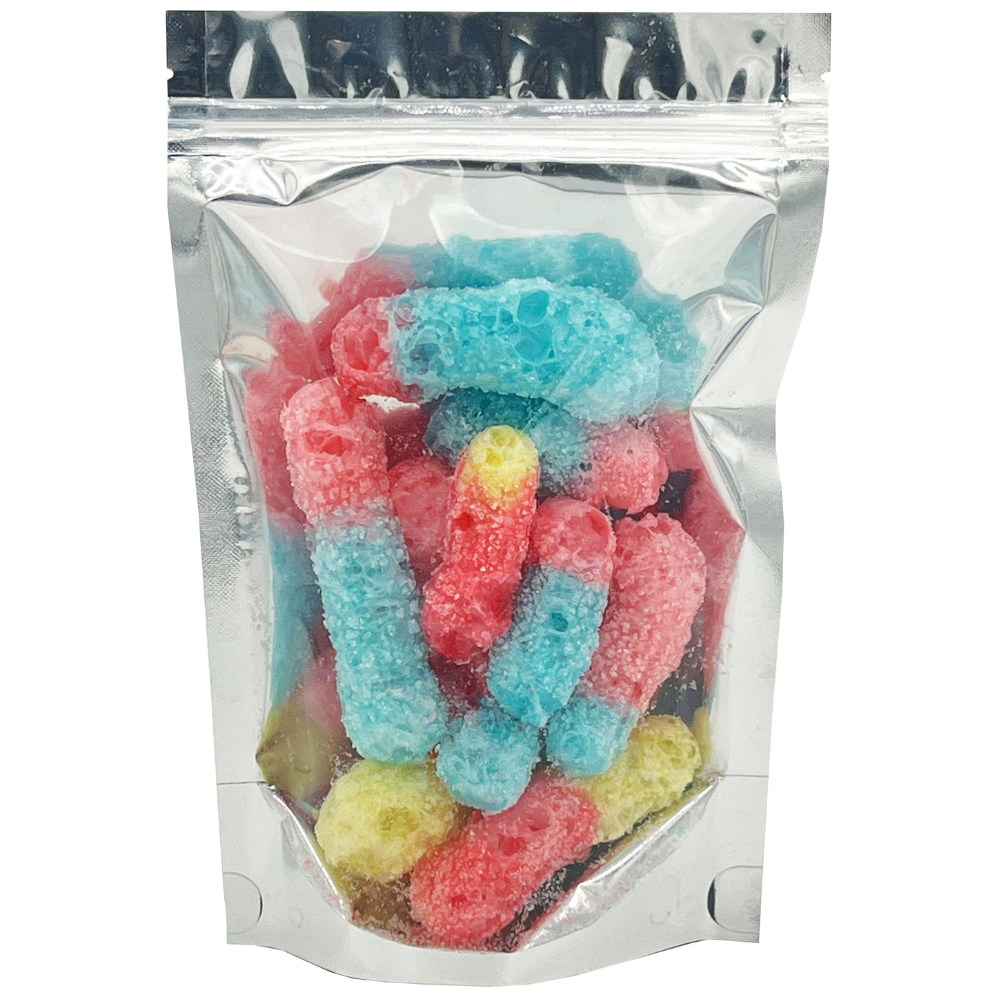 Freeze Dried Candy Sour Gummy Worms Variety Pack – Crunchy Candy Snack – Space Theme Party Favor Gift Idea