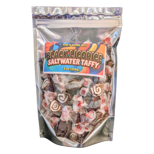 Black Licorice Saltwater Taffy – 8 oz