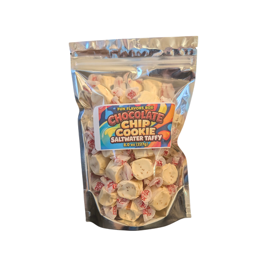 Chocolate Chip Cookie Saltwater Taffy Candy 8 oz