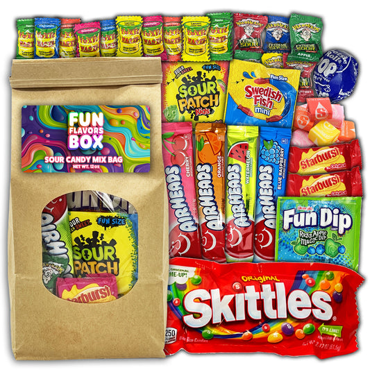 Sour Candy Mix Bag, Variety Pack, 35 Count, Birthday, Party Favors