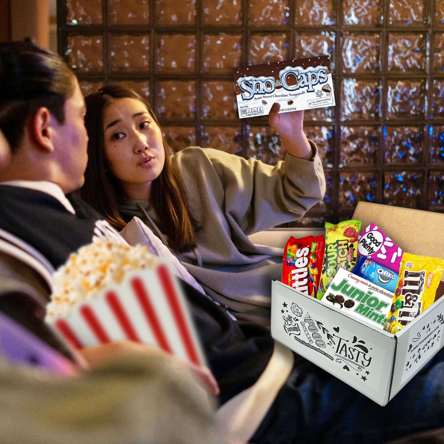 Favorite Movie Night Nostalgic Theater Snacks Candy Gift Box Popcorn Bucket Care Package