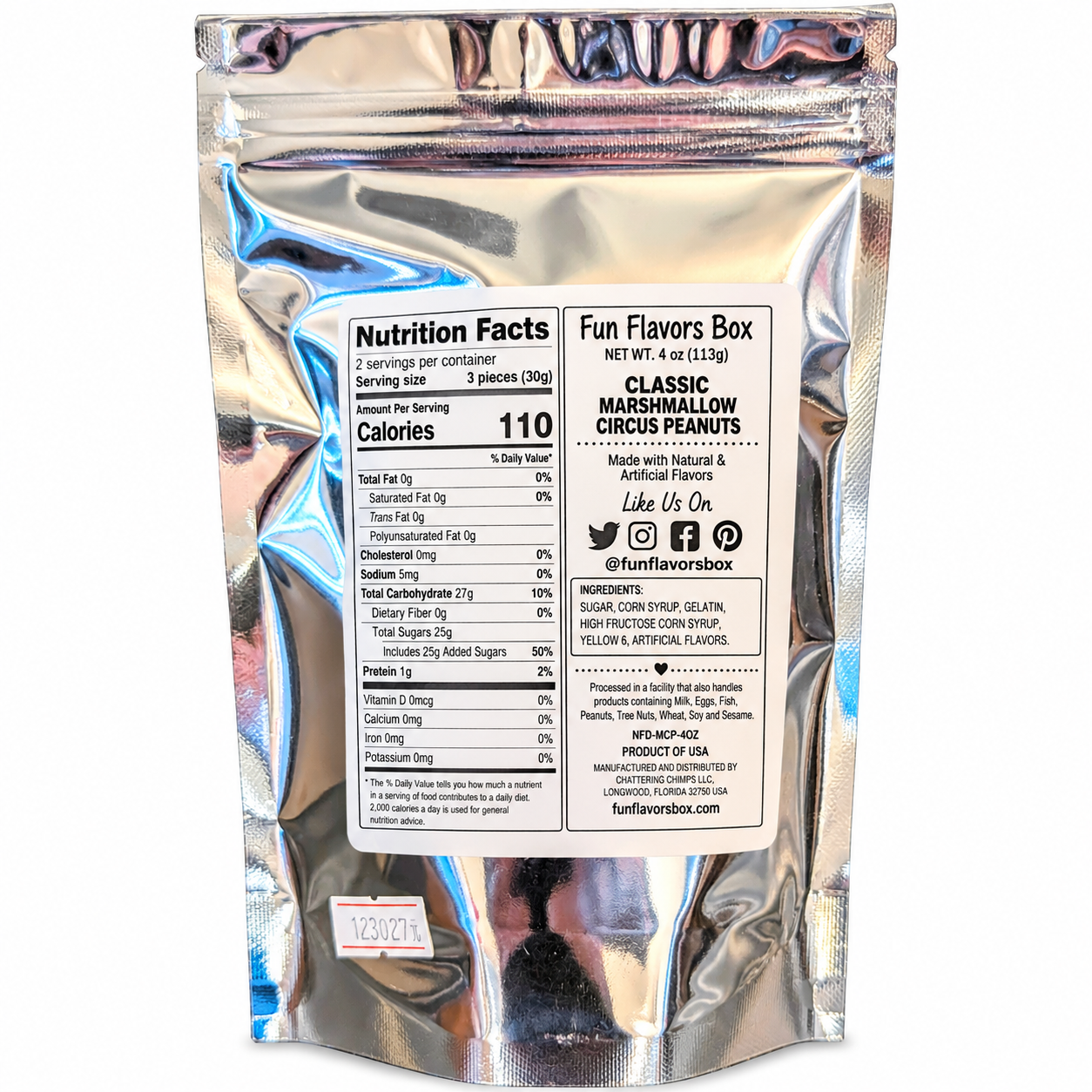 Classic Marshmallow Circus Peanuts – 4 oz