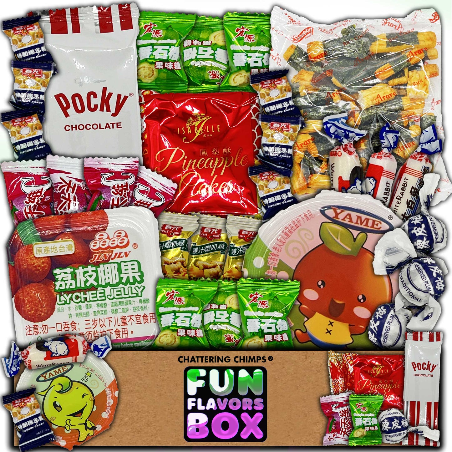 Asian Snacks (30 Count) Candy Snack Box Variety Pack Gift Care Package, Korean, Japanese, Chinese, Taiwanese, Philippines Snack Sampler