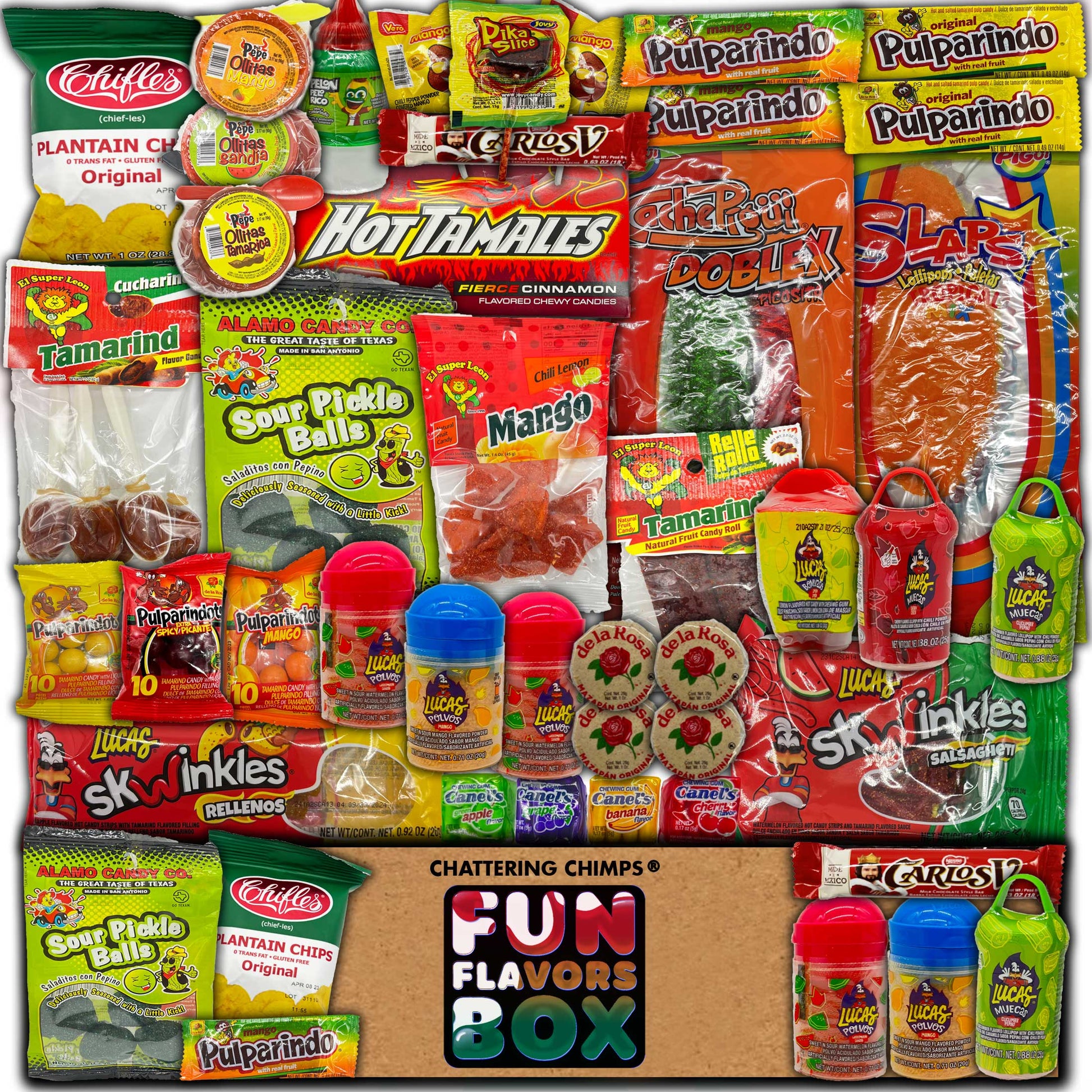 Fun Flavors Box Mexican Candy Gift Box Variety Pack Sweet Treats 40 fun-flavors-box-mexican-candy-gift-box-variety-pack-sweet-treats-40