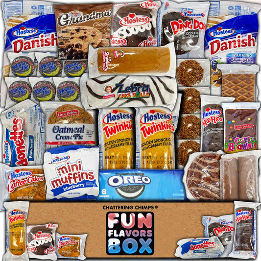 Pastry Snack Box Care Package 30 Count Variety Pack Gift, Employee Appreciation, Lunchbox Snacks, Cookies, Cakes, Snacks Gift Box Sampler