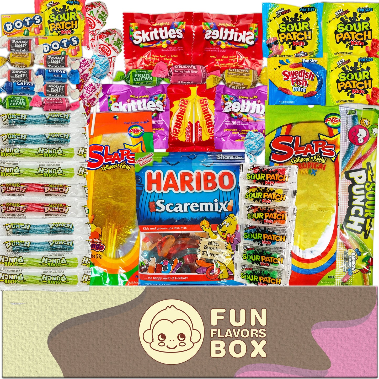 Kids Candy Box (50 Count) Snack Box Variety Treat Box. College Care Package